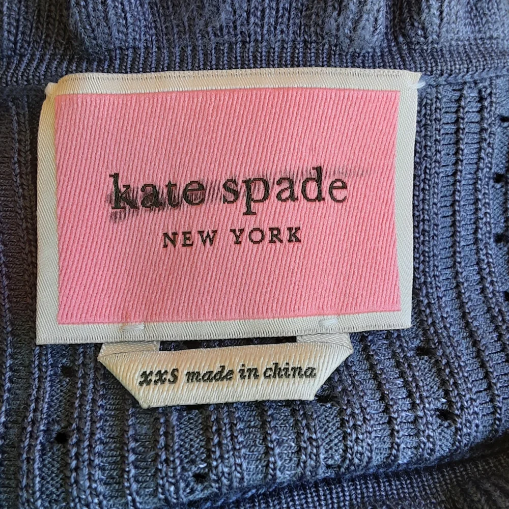 Kate Spade New York Long Sleeve Ribbed Bodycon Dress.